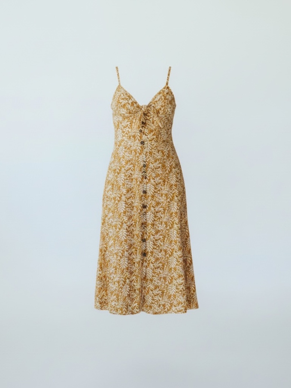 Leaf-Print Midi